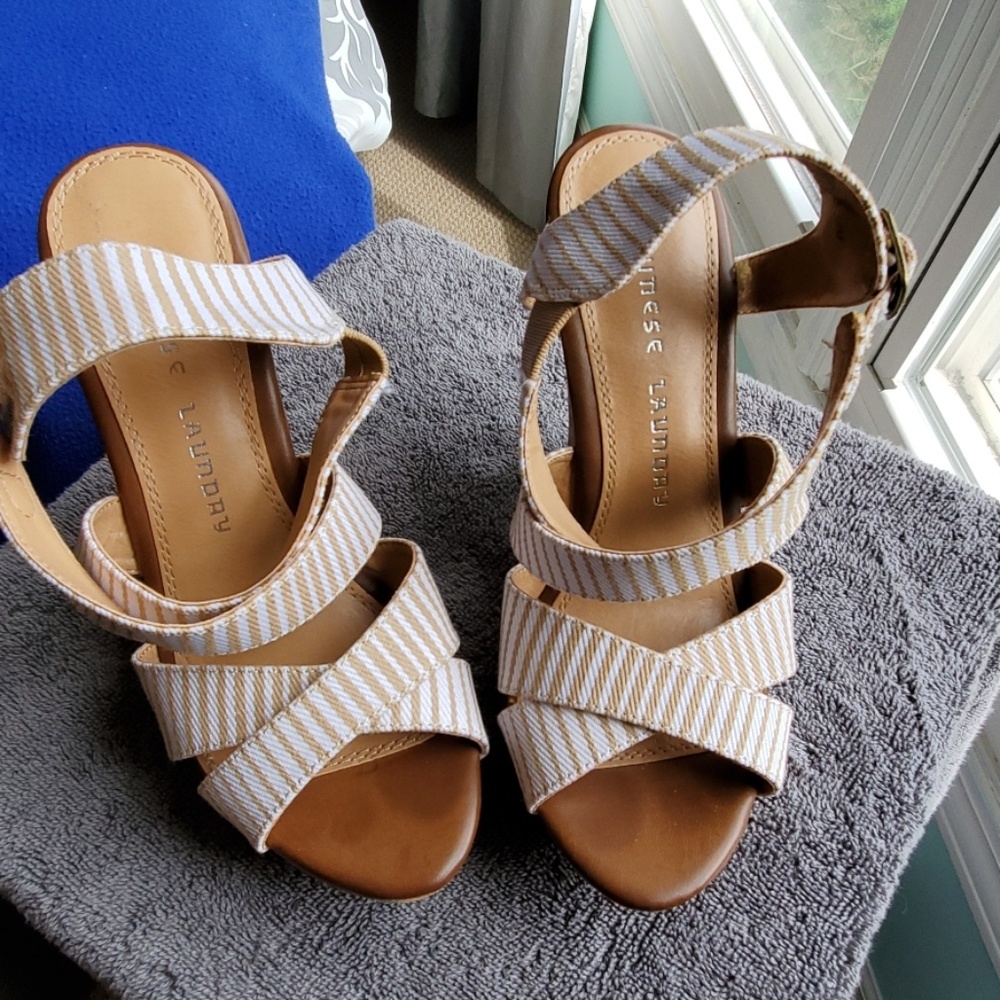 Summer stripey wedges so cute